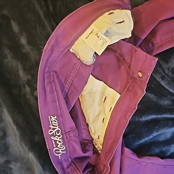 old navy rock star jeans size 2 purple - Picture 3 of 3